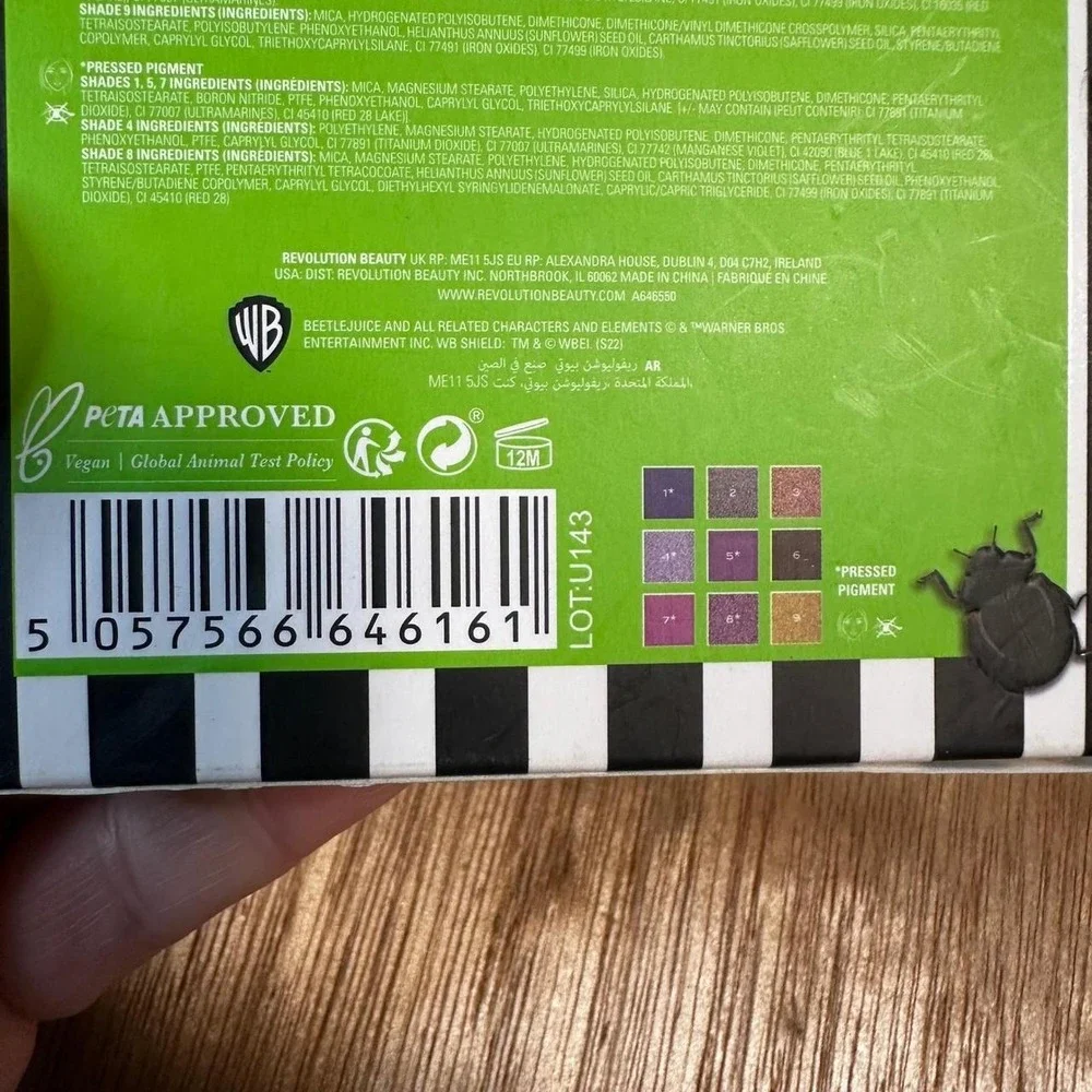 Revolution Beauty Beetlejuice x Revolution Eyeshadow Palette NEW